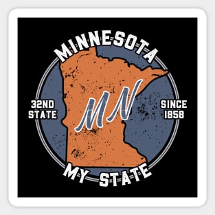 Minnesota My State Patriot State Tourist Gift Sticker